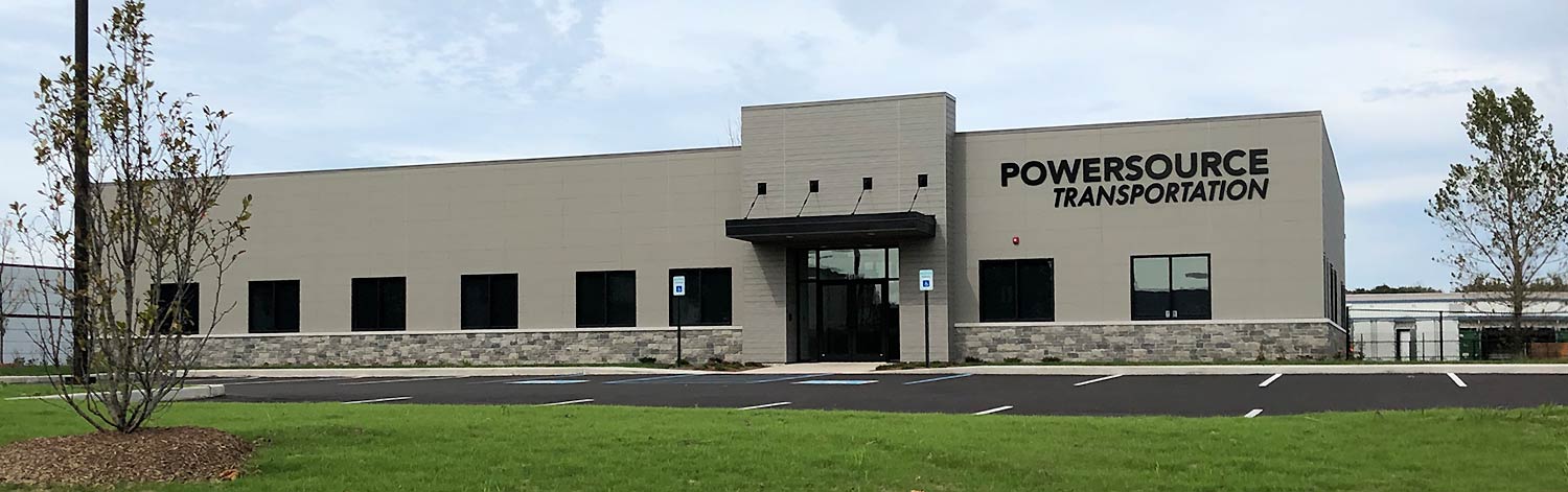 Powersource Transportation, New Building Front Facade